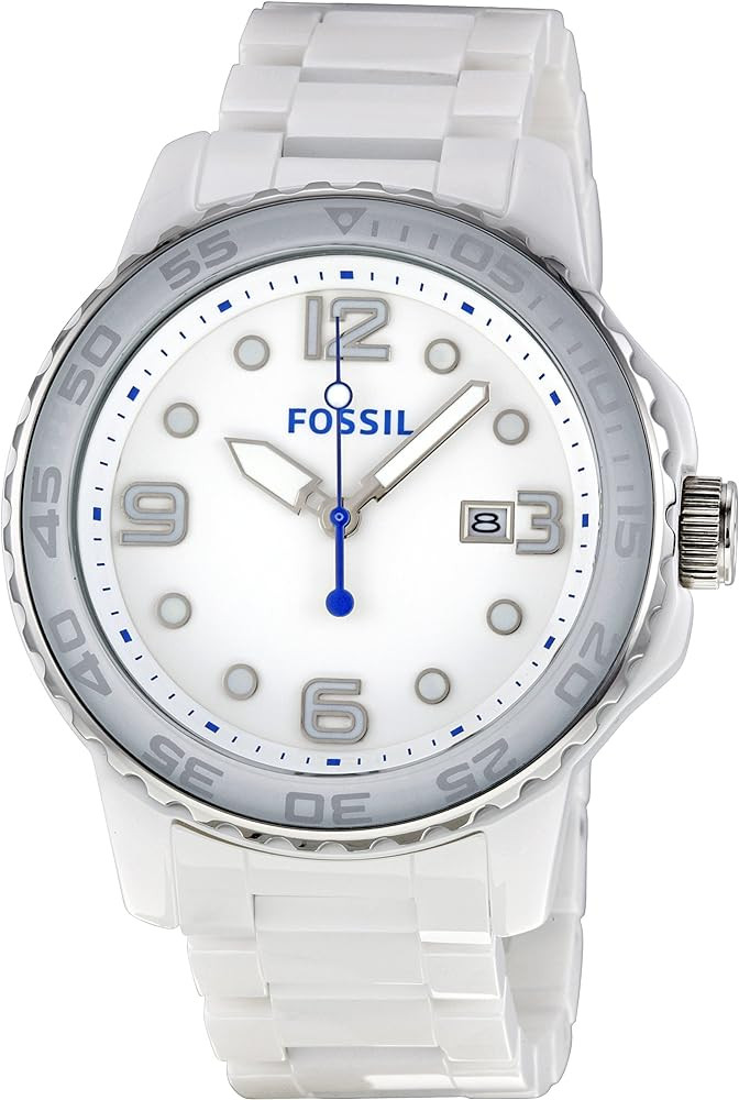 Fossil white ceramic watch online